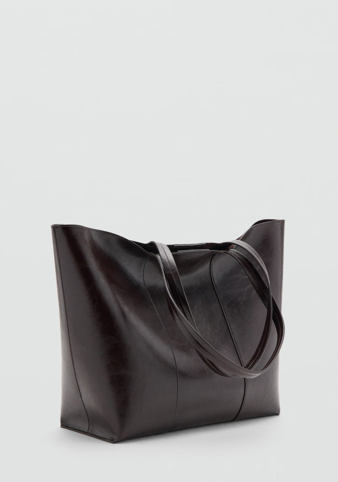Large Shopper Bag - Brown