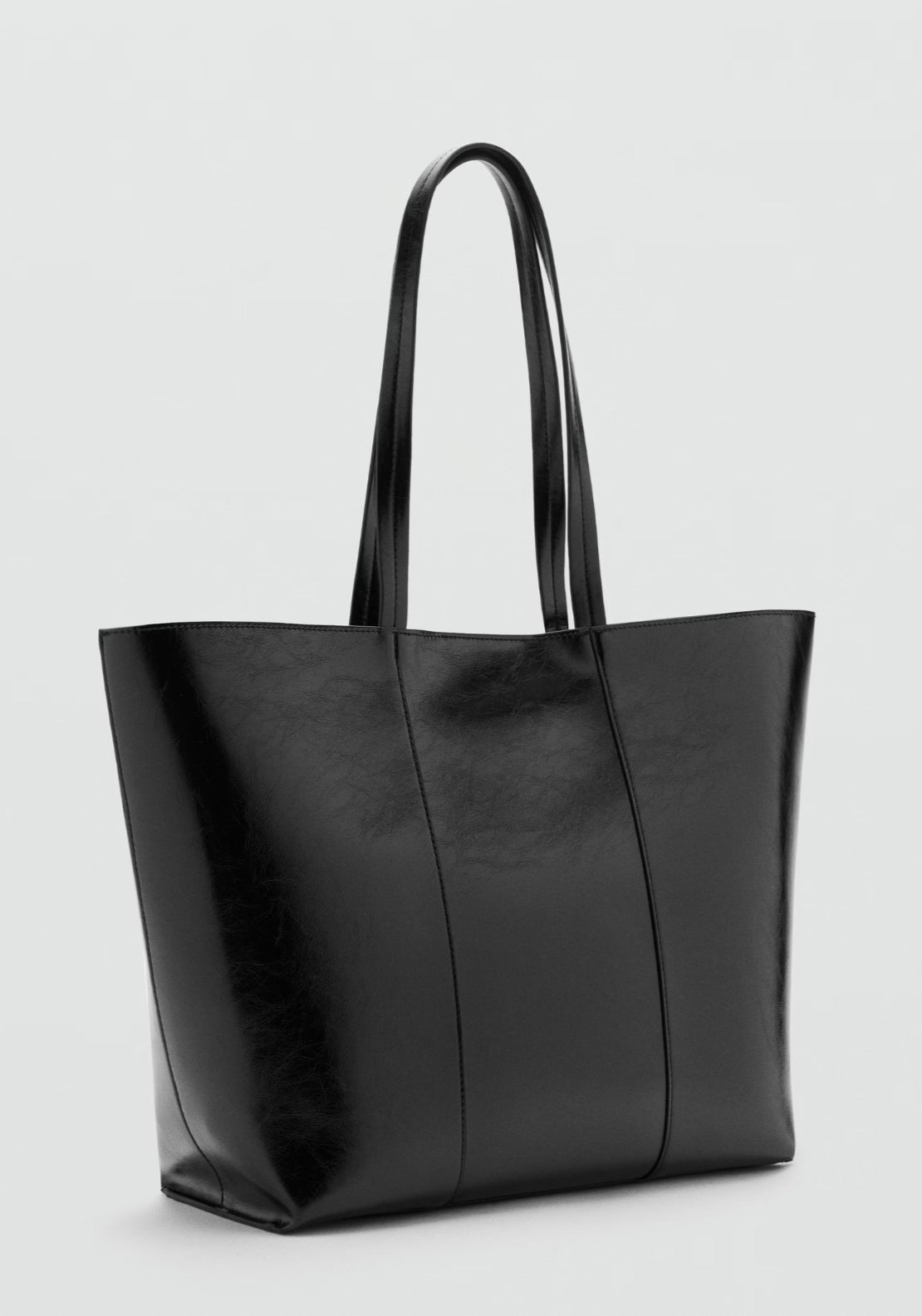 Mango Shopper Bag Large - Black 2 Shaws Department Stores