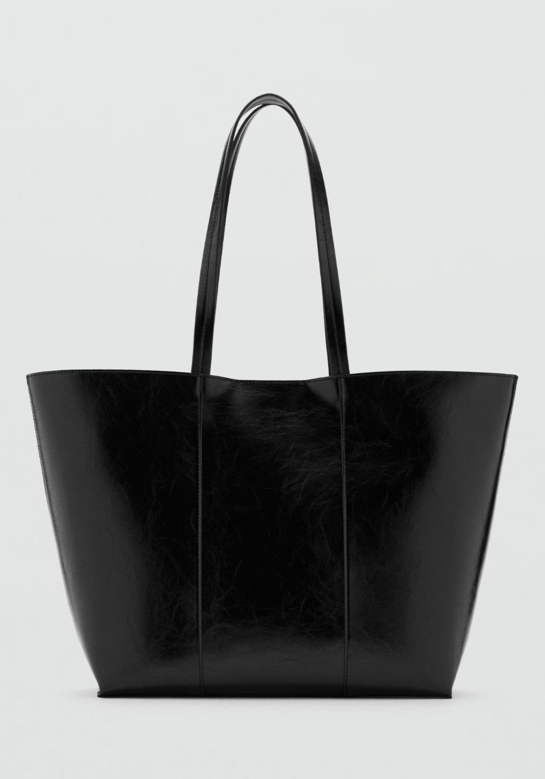Mango Shopper Bag Large - Black 1 Shaws Department Stores
