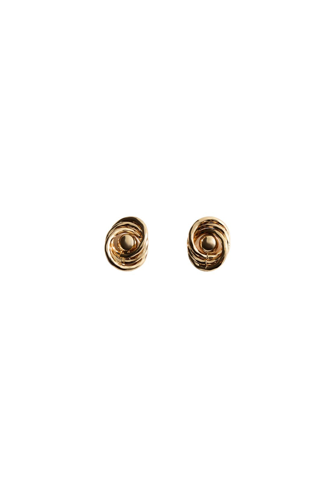 Intertwined Knot Earrings - Gold