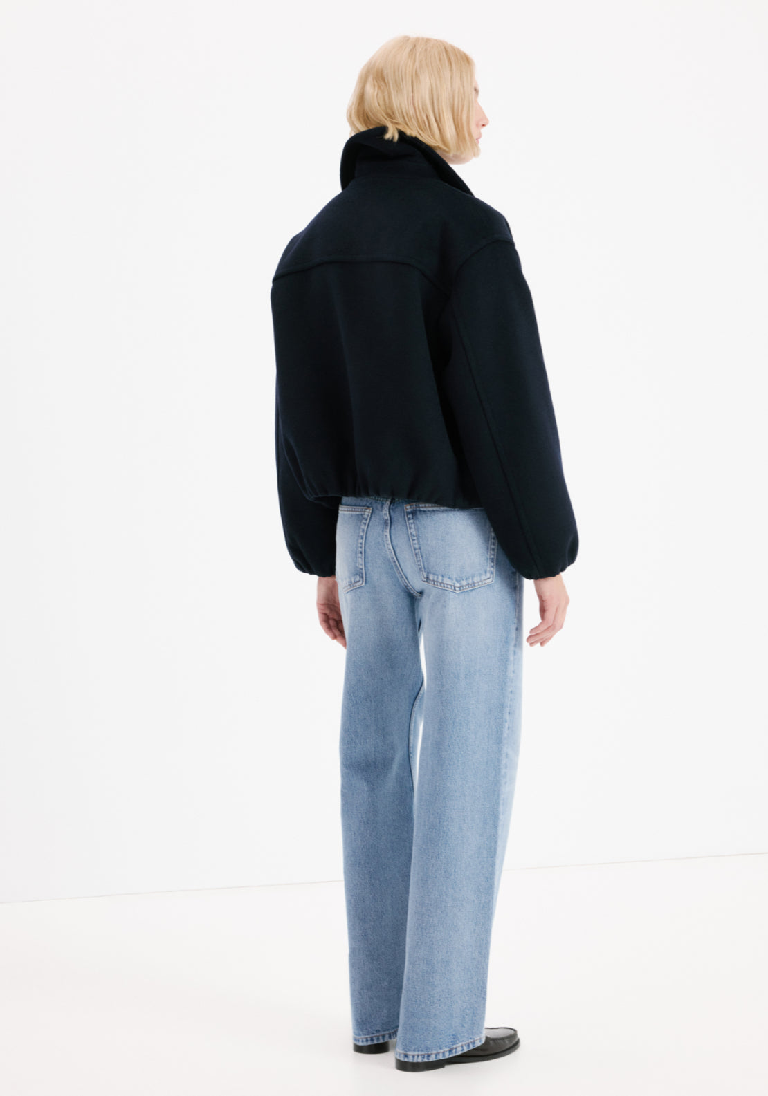 Straight Low Waist Jeans - Blue