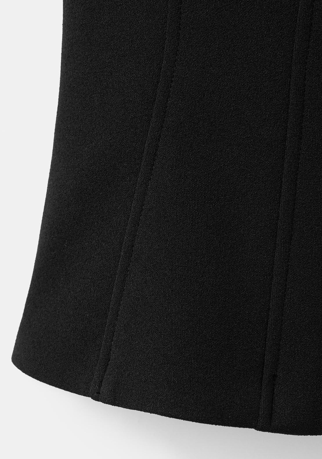 Buttoned Vest - Black