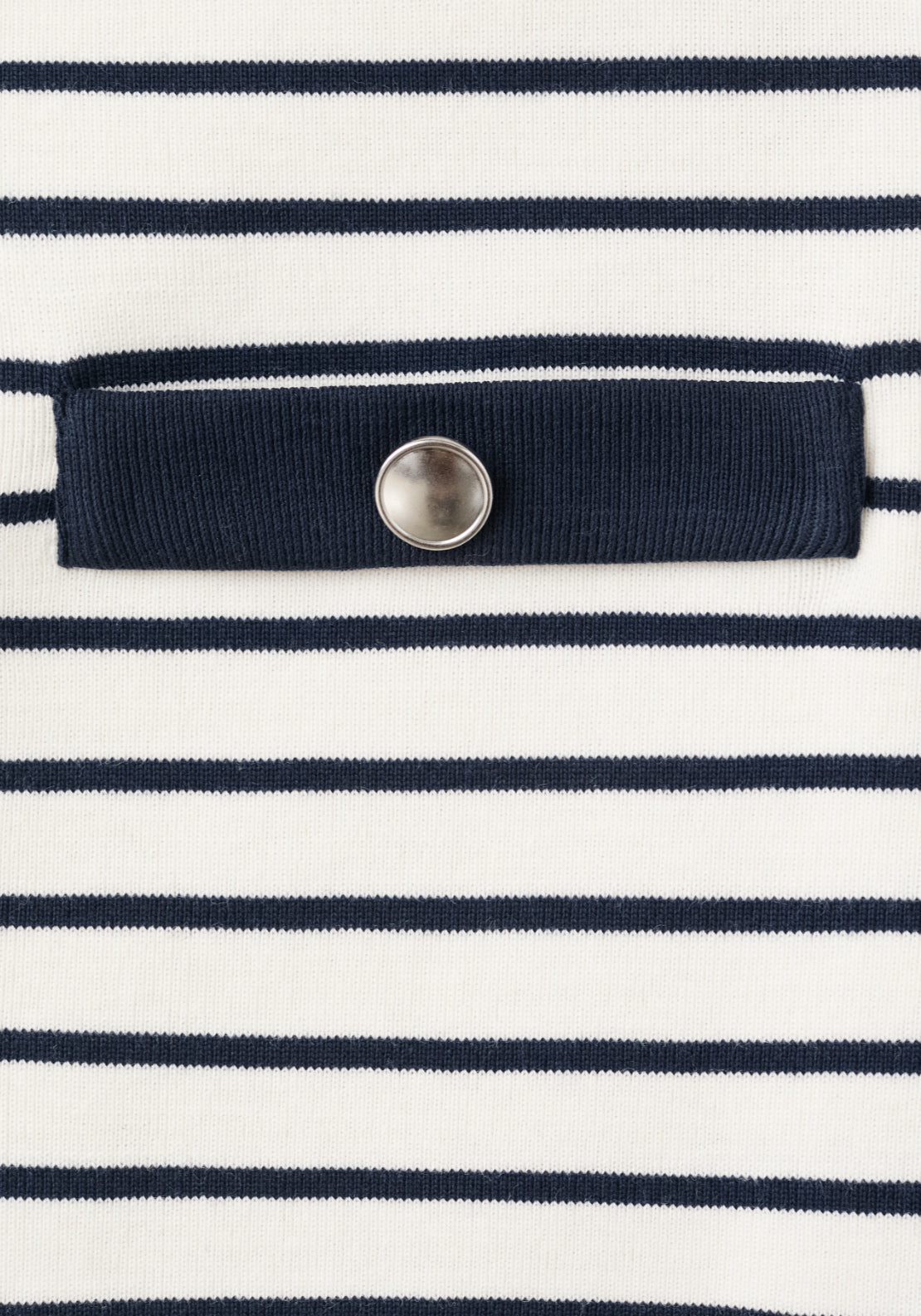 Striped Cardigan With Jewel Buttons - Blue
