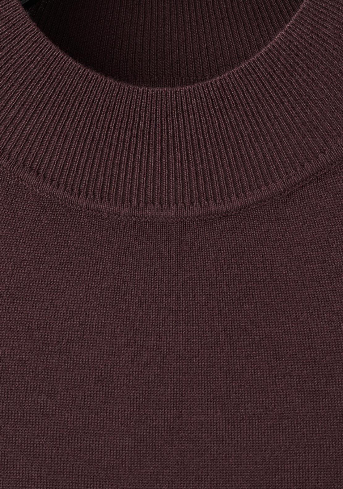 Perkins Neck Knitted Dress - Chocolate Brown