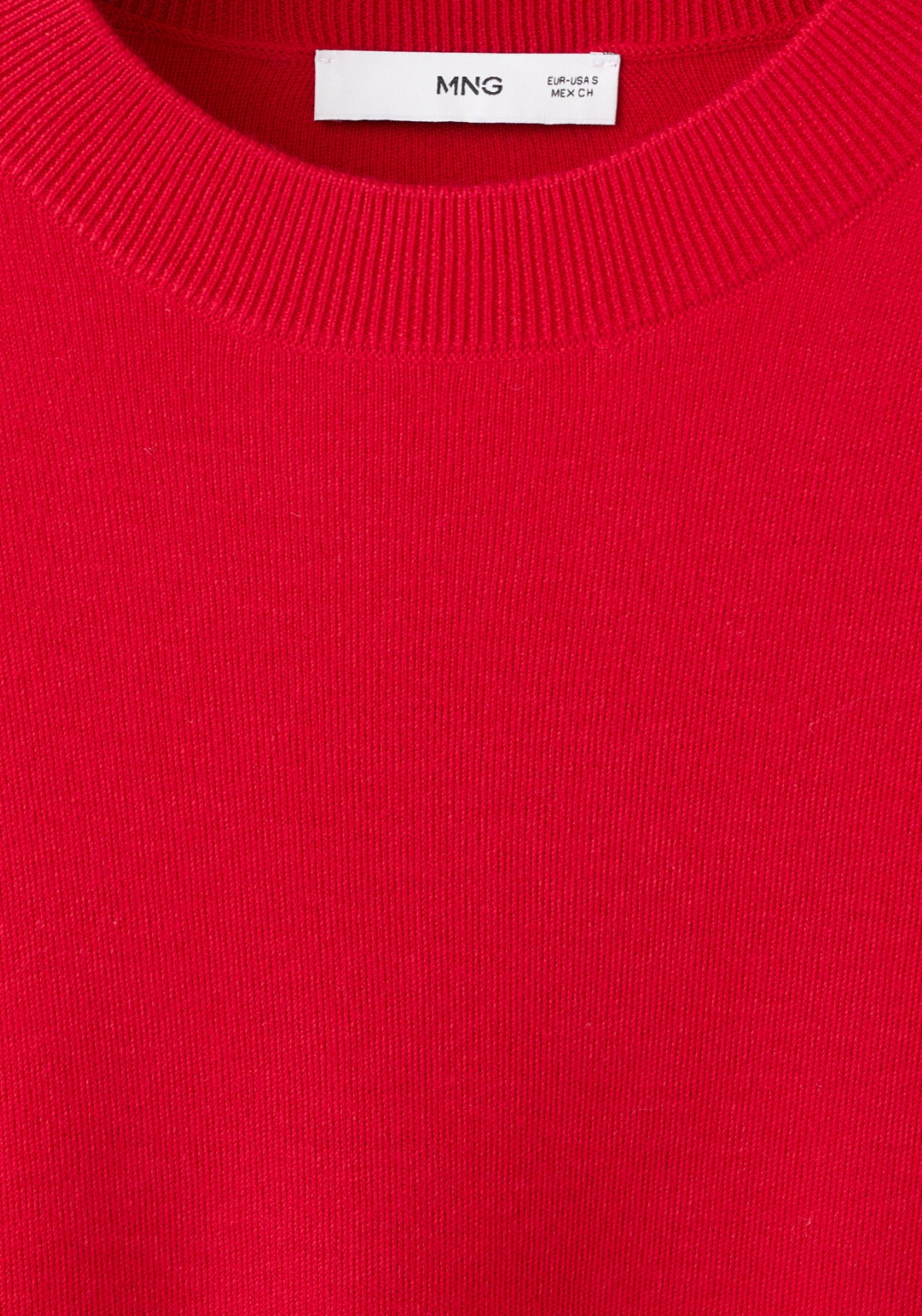 Oversize Short Sleeve Sweater - Red