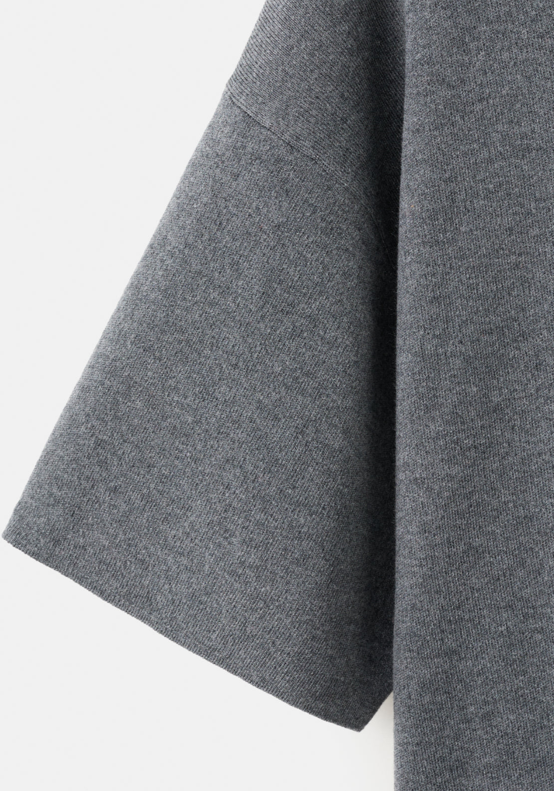 Oversize Short Sleeve Sweater - Grey