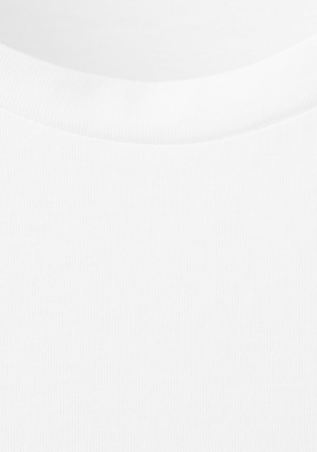 Short Sleeved Cotton T-Shirt - White