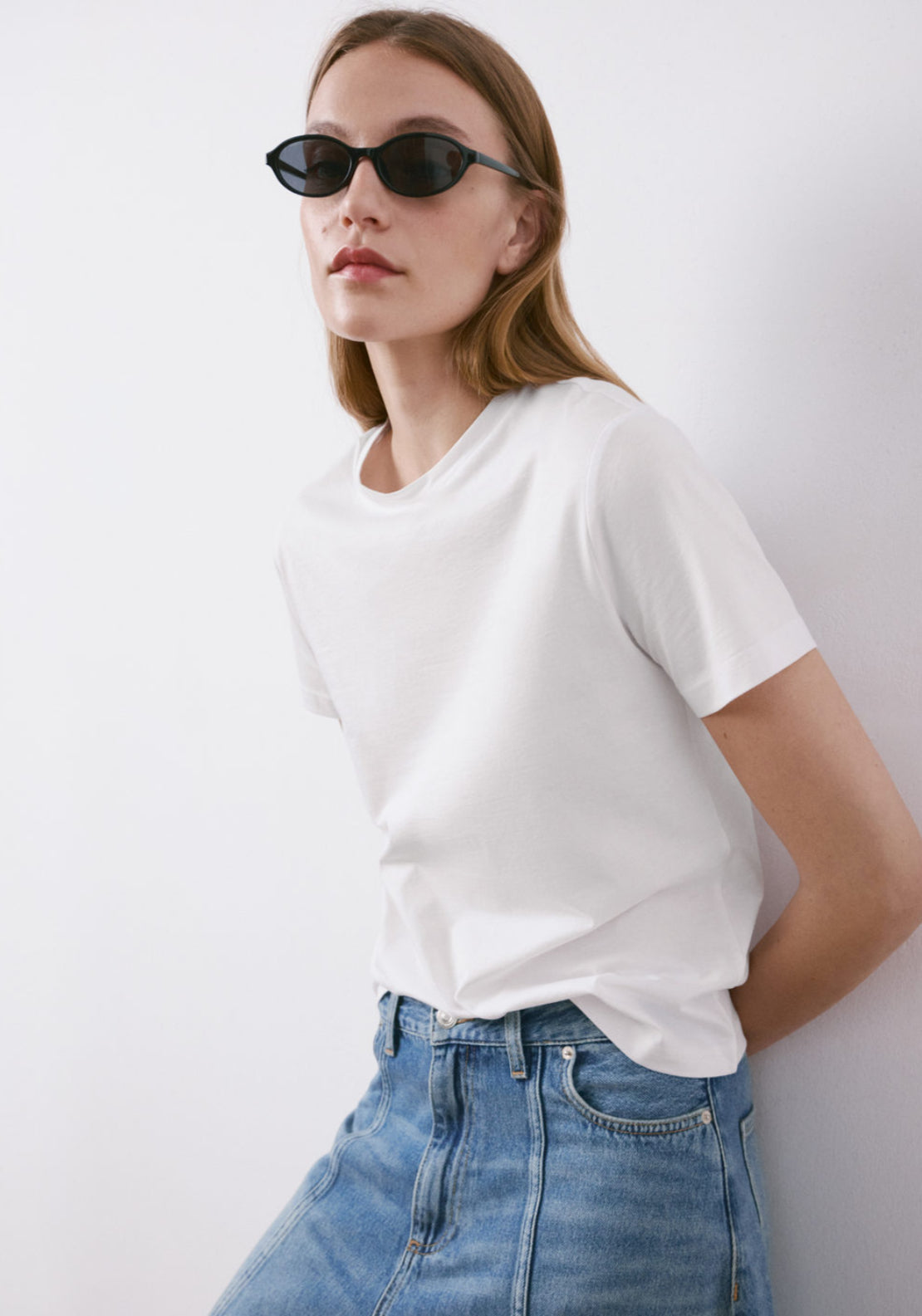 Short Sleeved Cotton T-Shirt - White