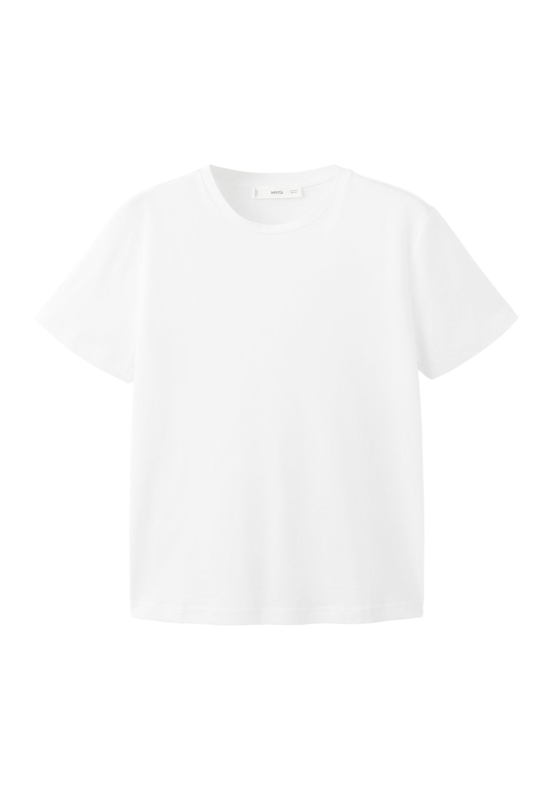 Short Sleeved Cotton T-Shirt - White