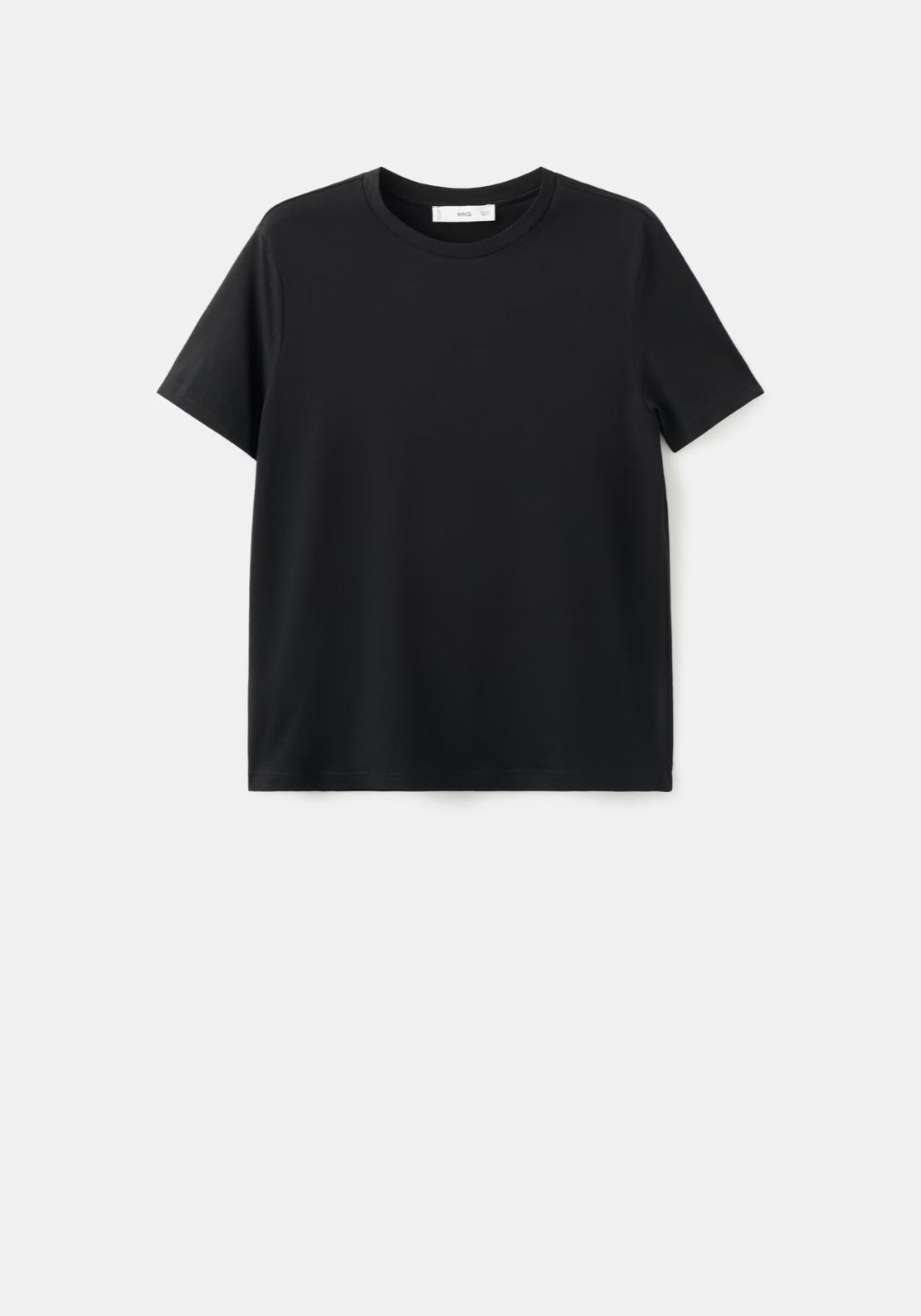 Short Sleeved Cotton T-Shirt - Black
