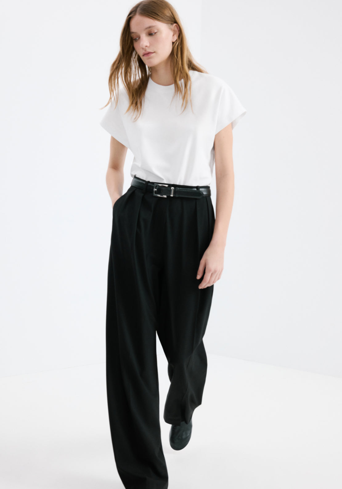 Short Sleeved Cotton T-Shirt - White
