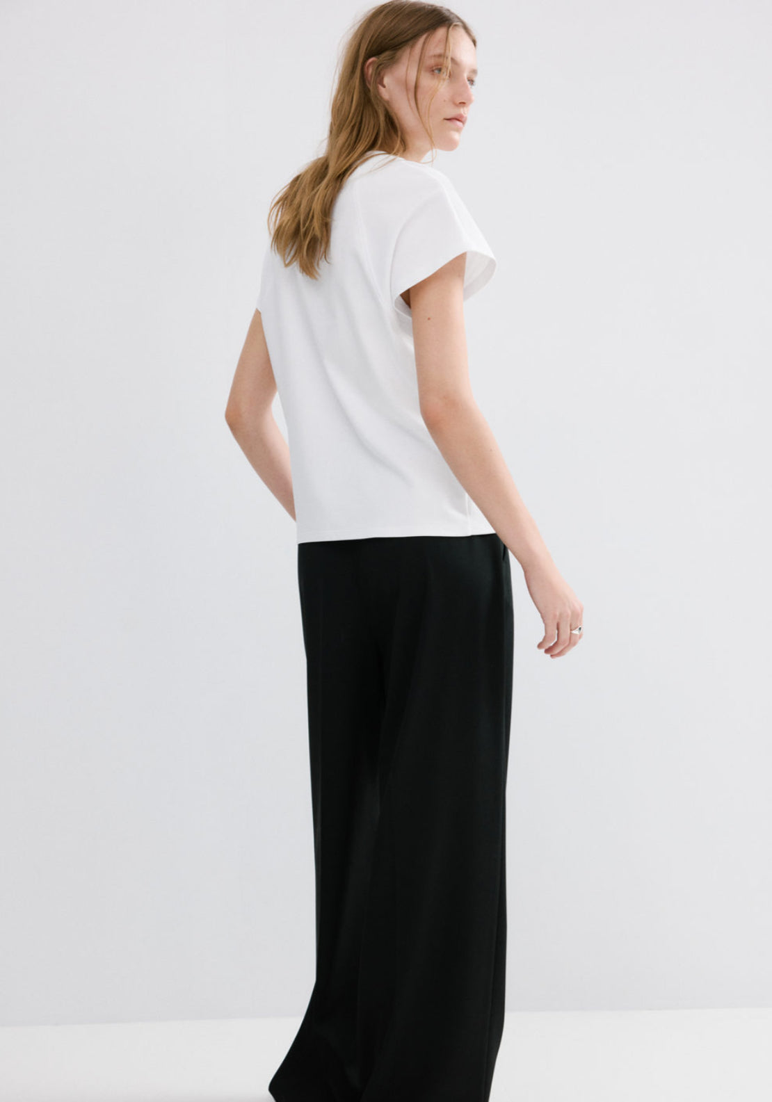 Short Sleeved Cotton T-Shirt - White