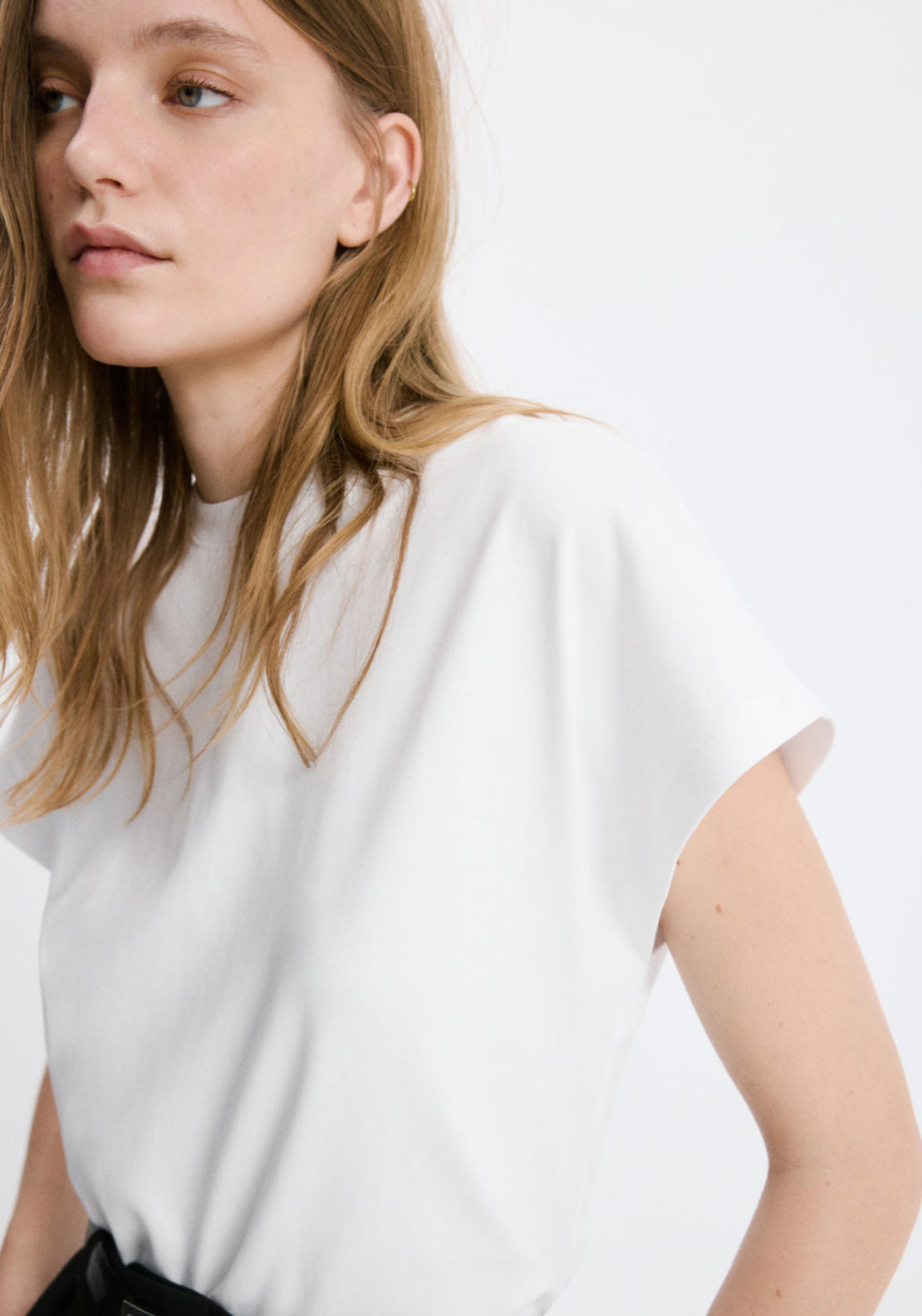 Short Sleeved Cotton T-Shirt - White