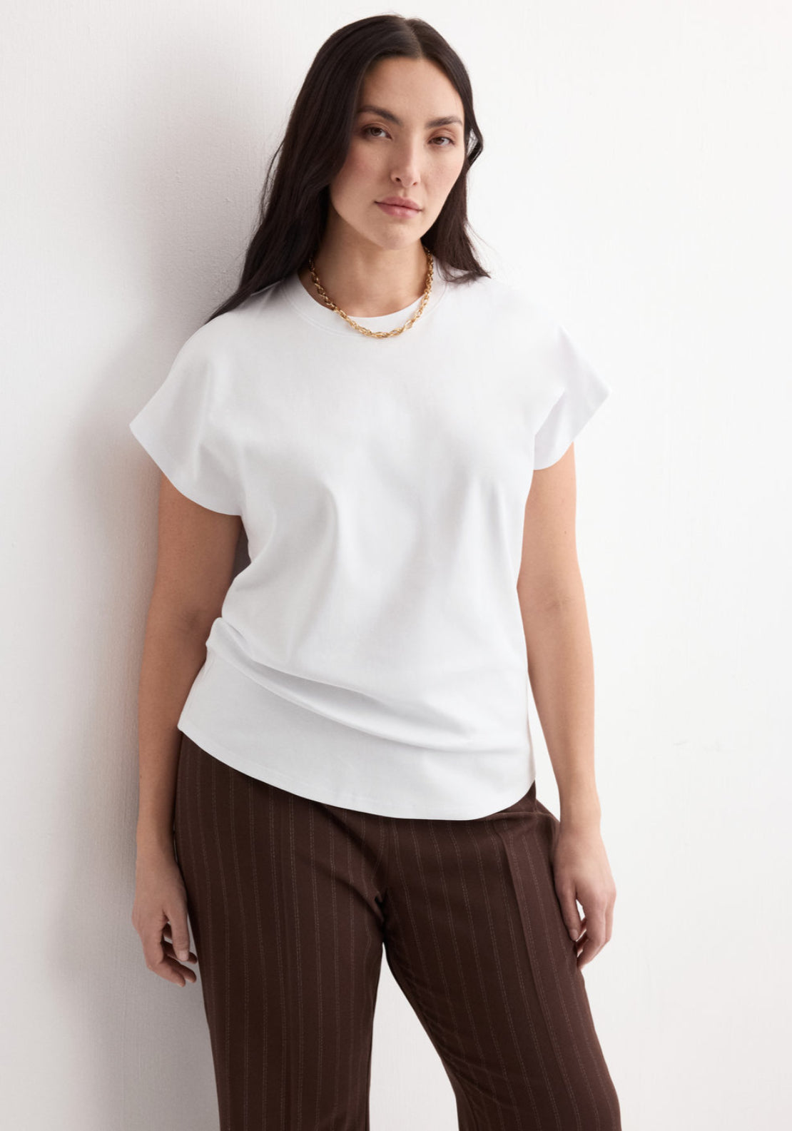 Short Sleeved Cotton T-Shirt - White