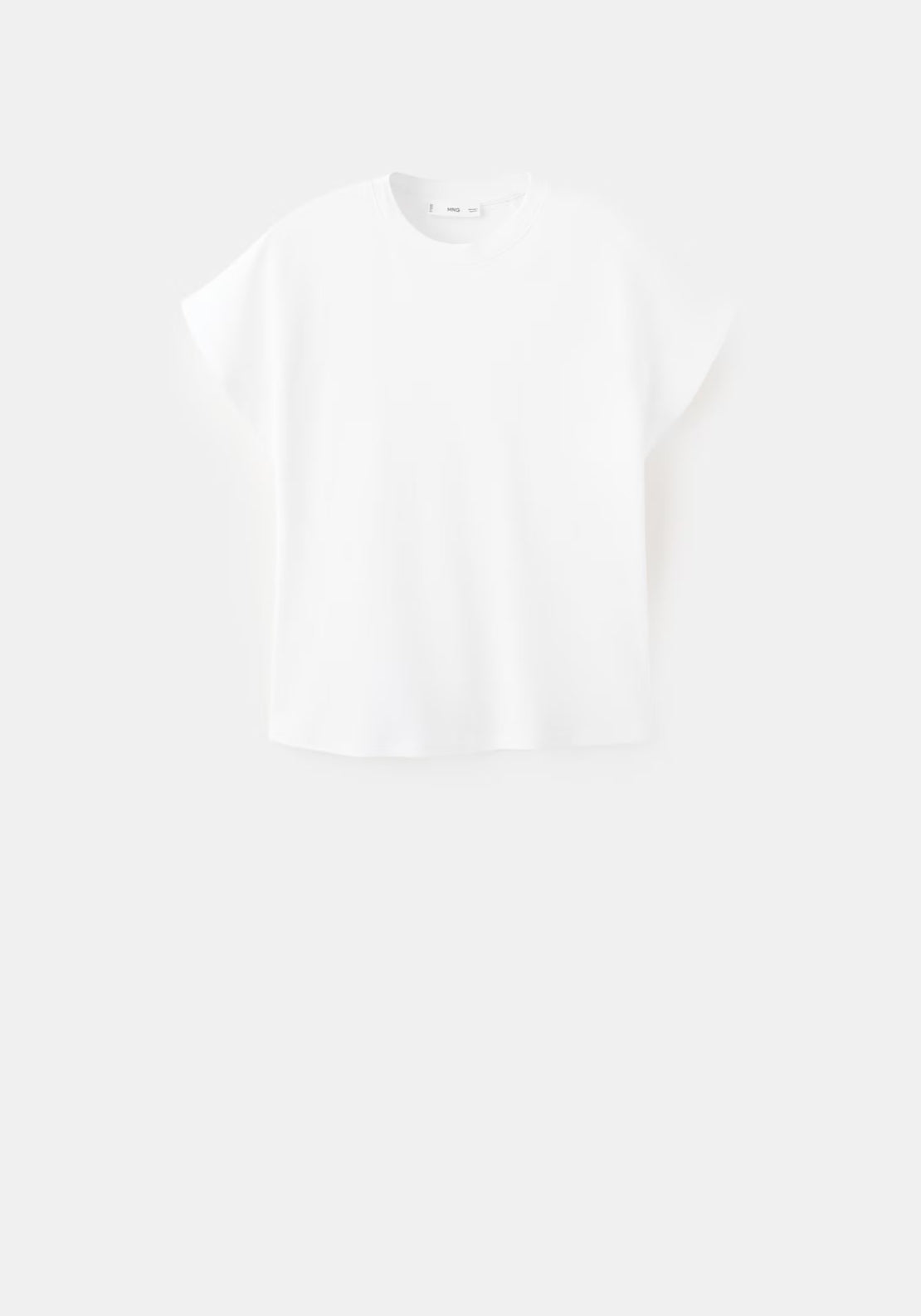 Short Sleeve Round Neck T-Shirt - White
