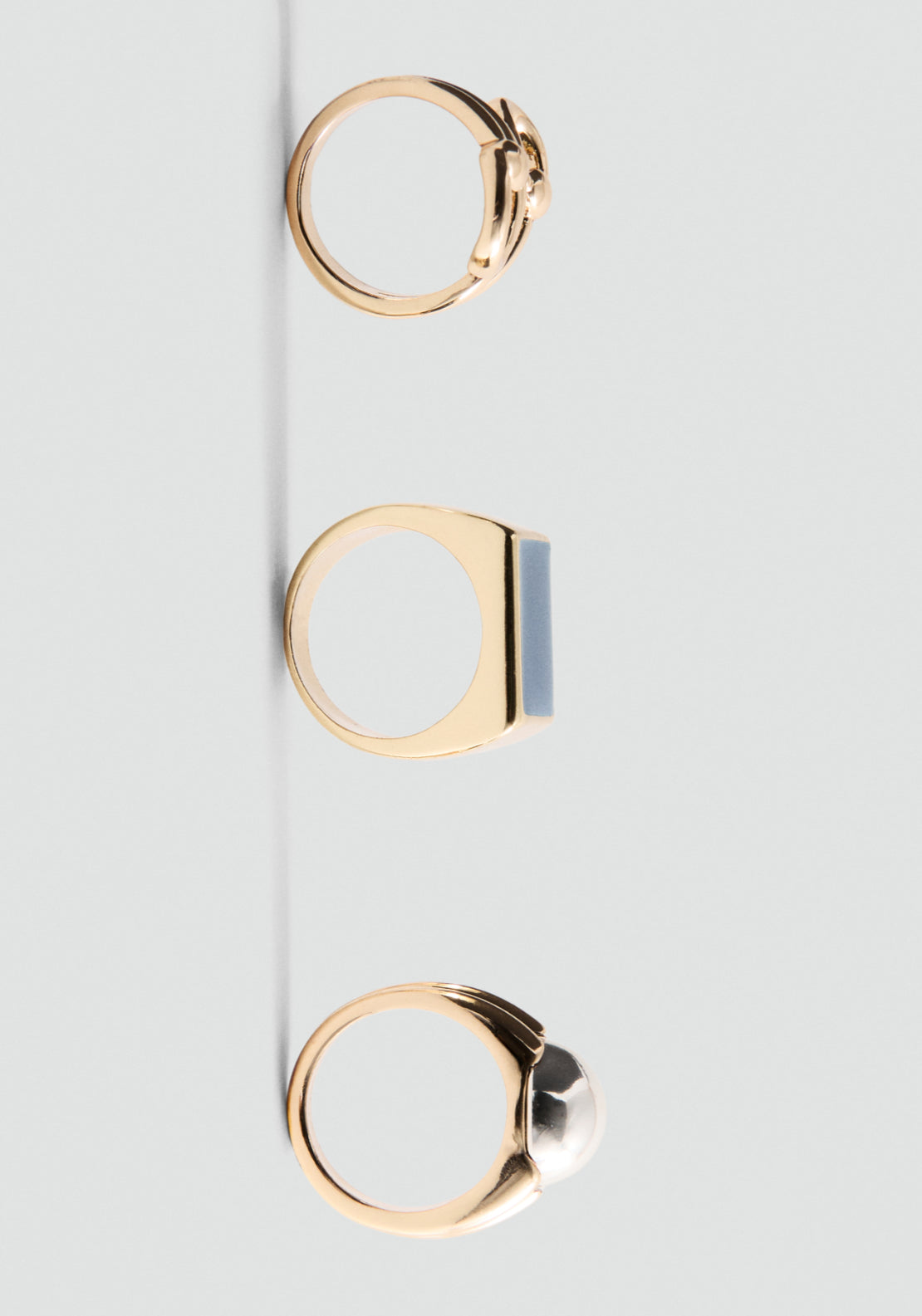 Combined Ring 3 Set - Gold