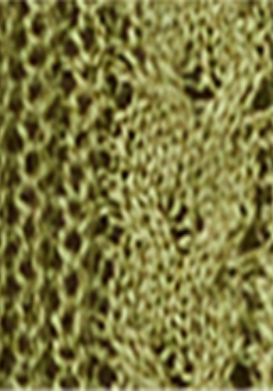 Knitted Braided Cardigan - Green