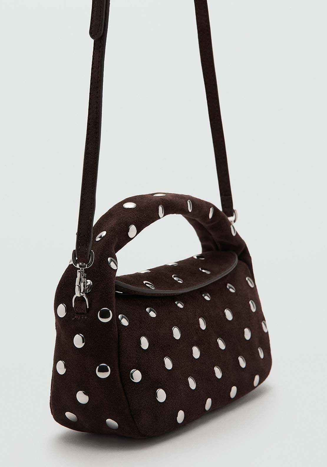 Small Suede Bag - Brown