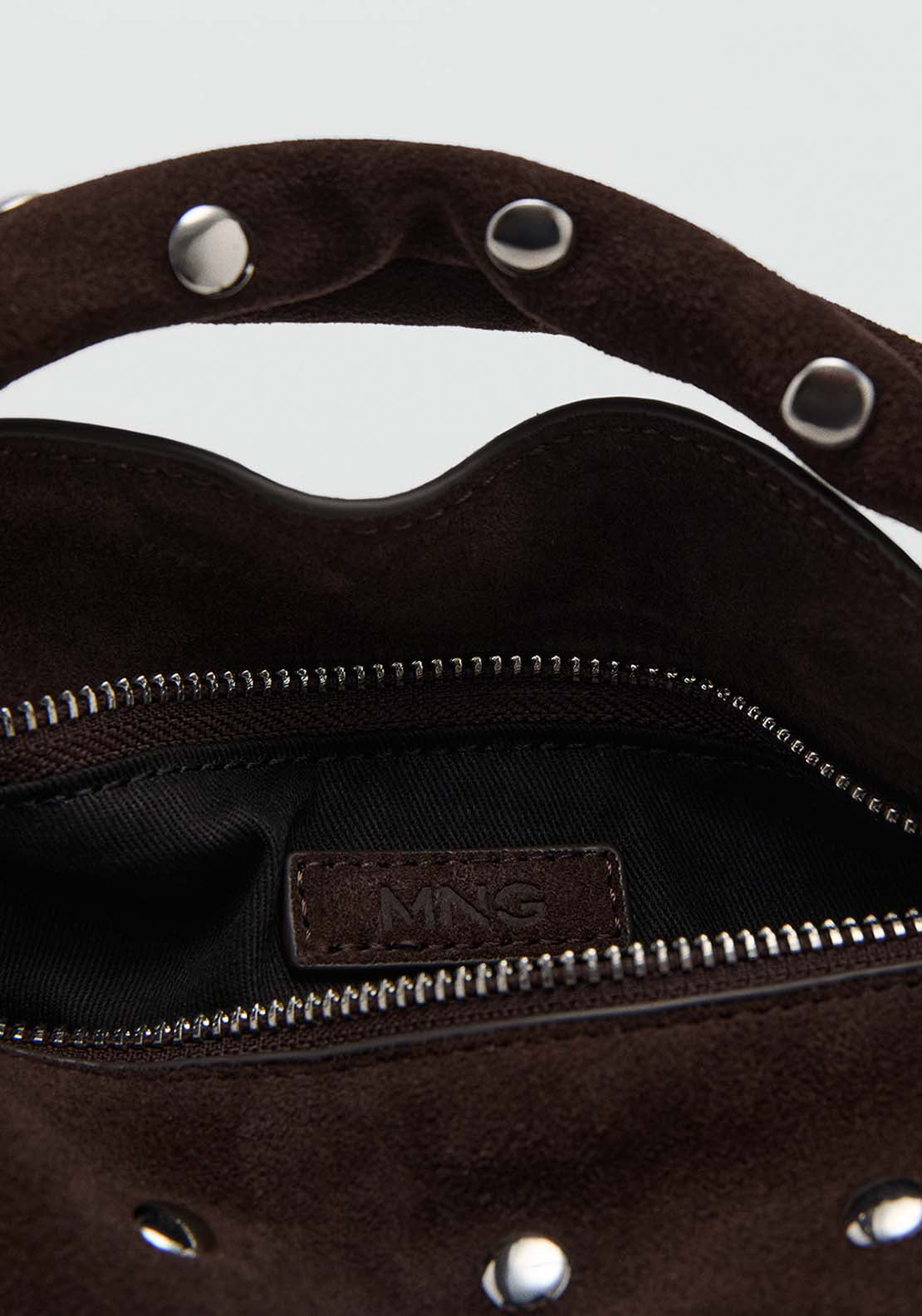 Small Suede Bag - Brown
