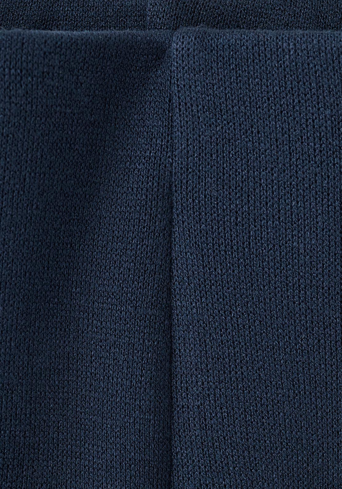Straight Fit Trousers With Elastic Waist - Blue