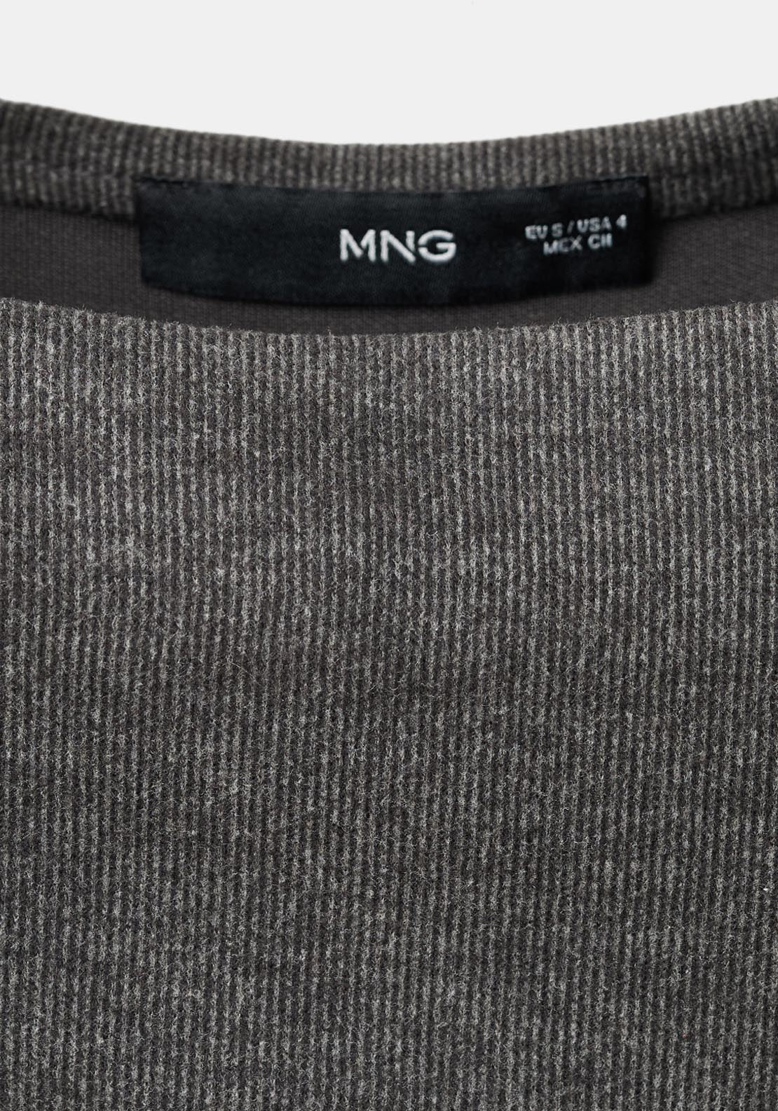 Fitted Sweater Dress - Grey