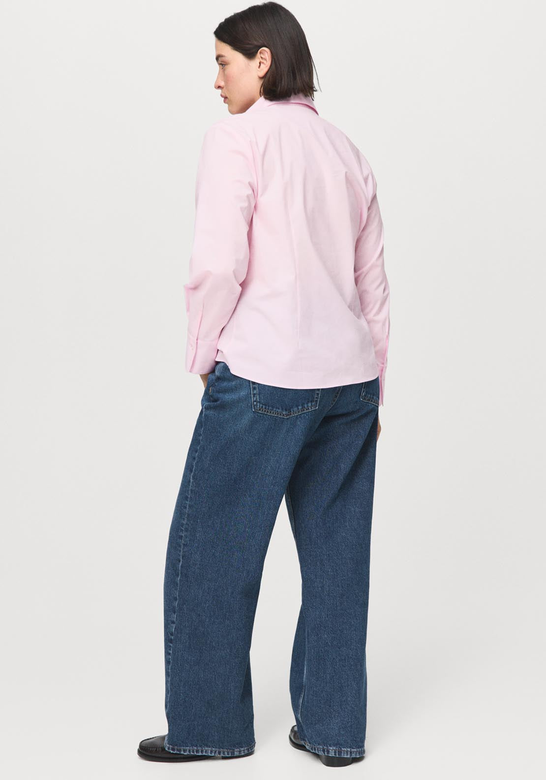 Low Waist Straight Leg Jeans - Blue