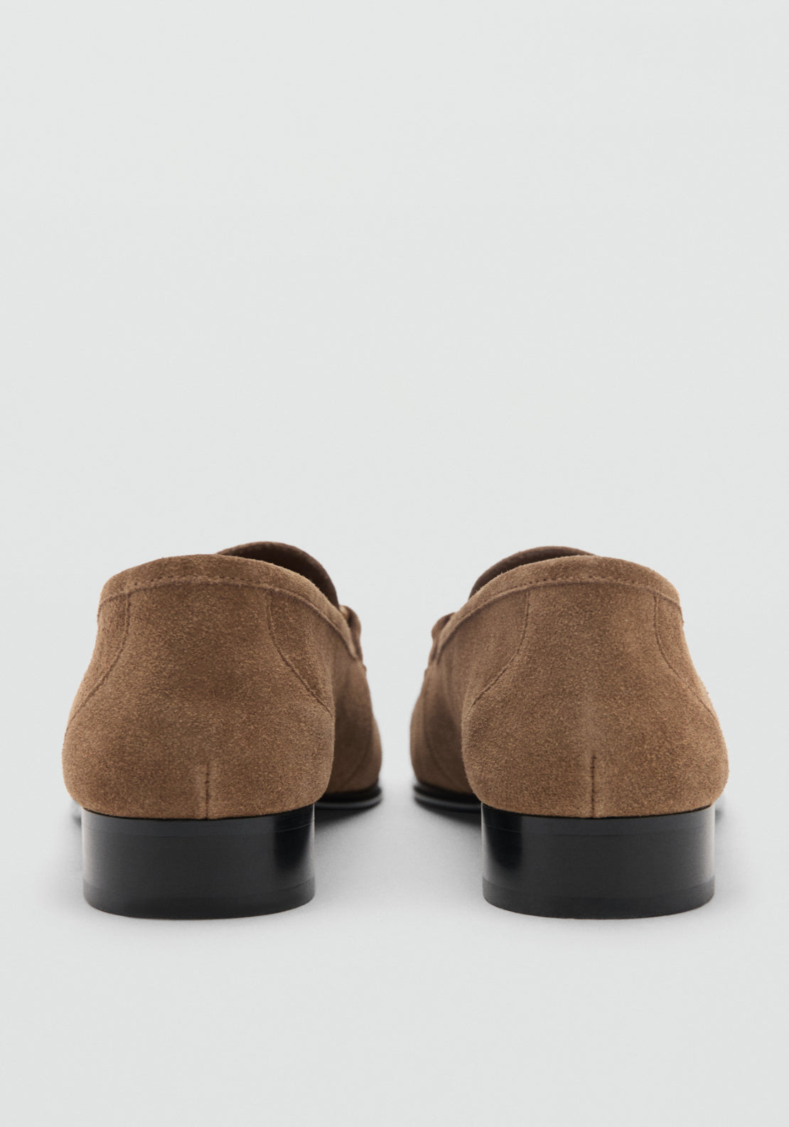 Buckle Leather Moccasins - Light Brown