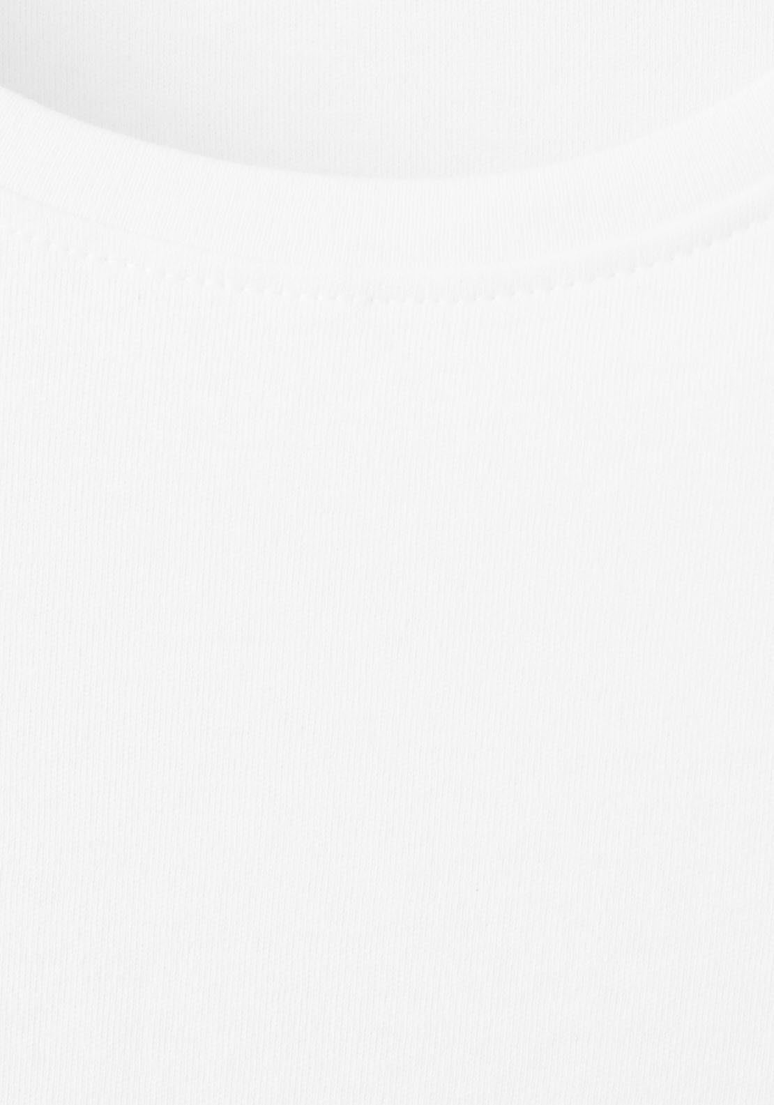 Mango Short Sleeved Cotton T Shirt - White 6 Shaws Department Stores