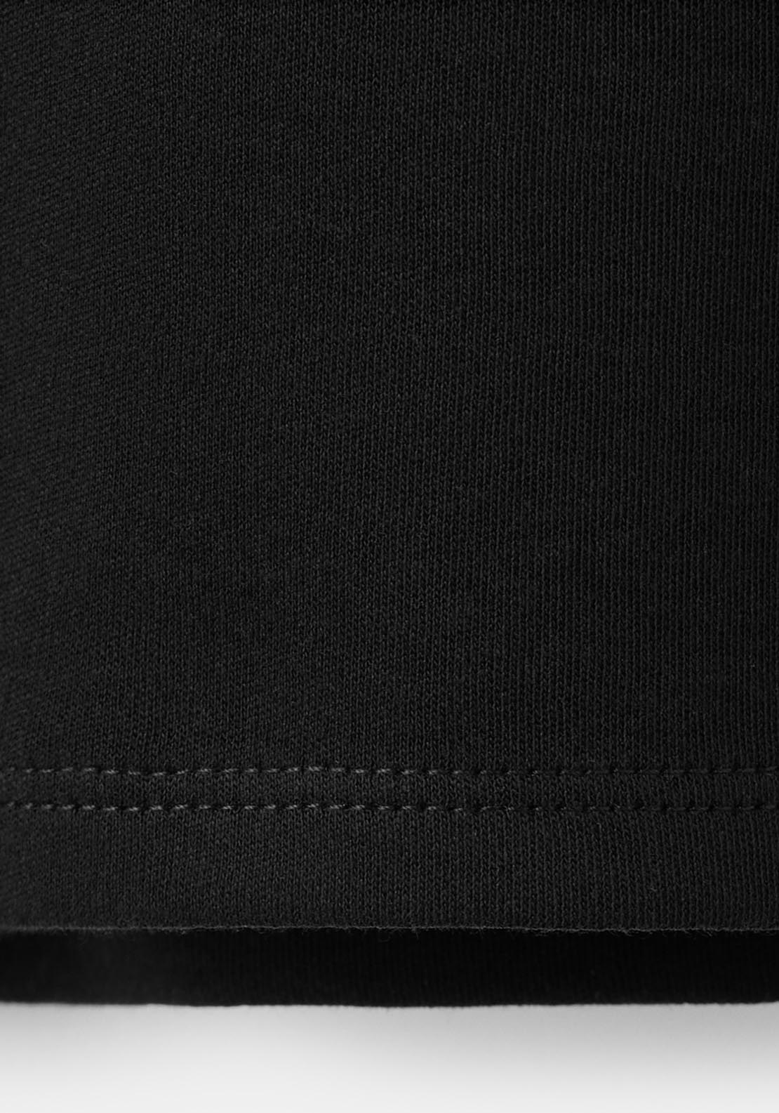 Short Sleeved Cotton T Shirt - Black