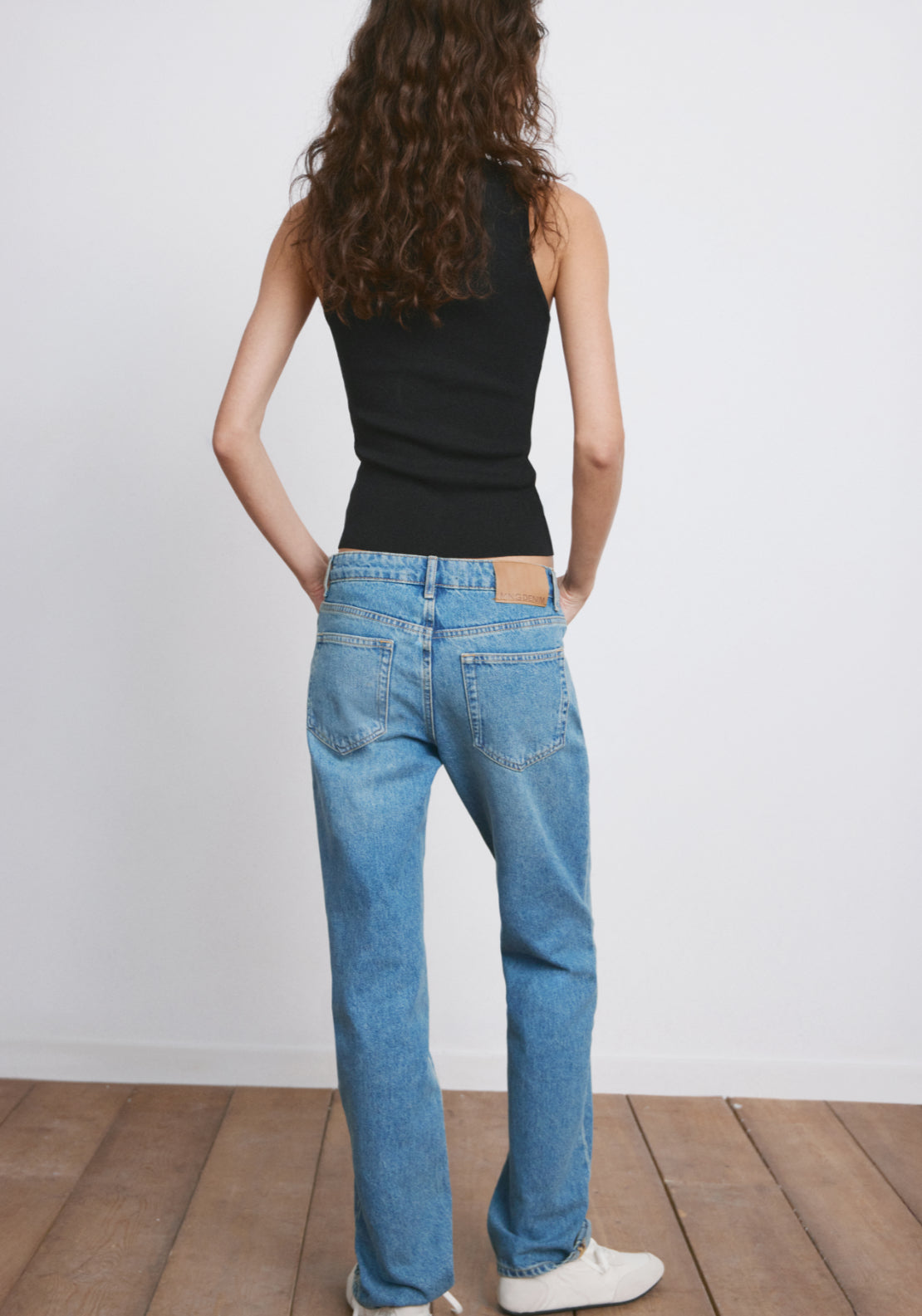 Mango Round Neck Knitted Top - Black 2 Shaws Department Stores