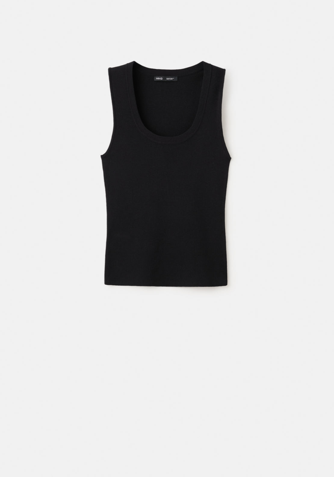 Mango Round Neck Knitted Top - Black 6 Shaws Department Stores