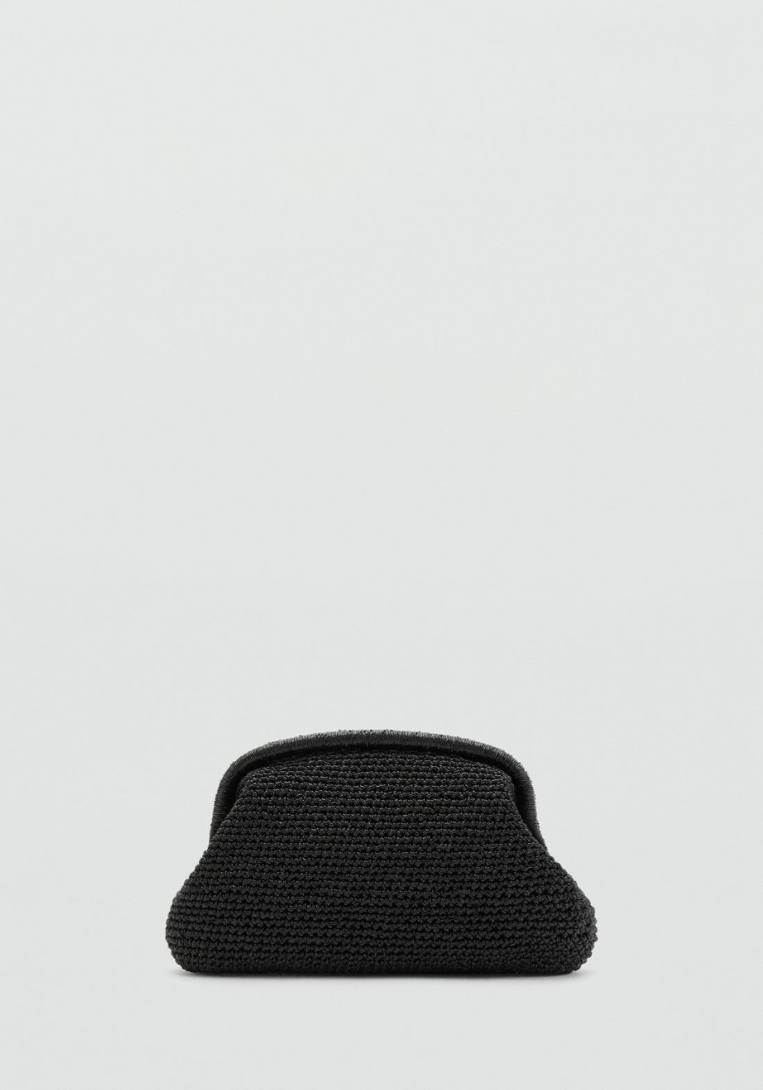 Lurex Clutch Bag - Black