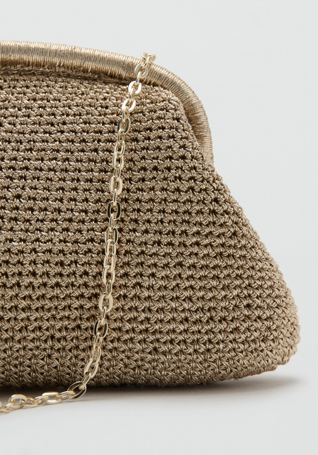 Lurex Clutch Bag - Gold