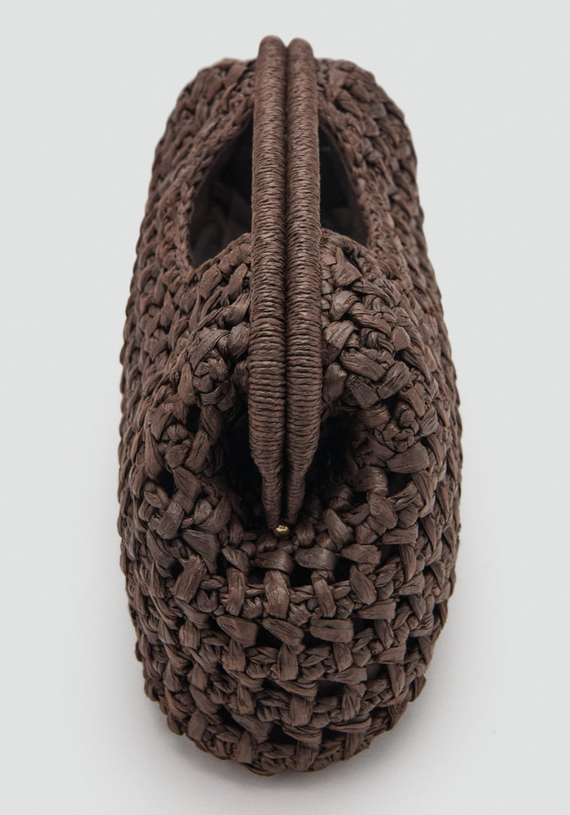 Natural Fibre Handbag - Brown