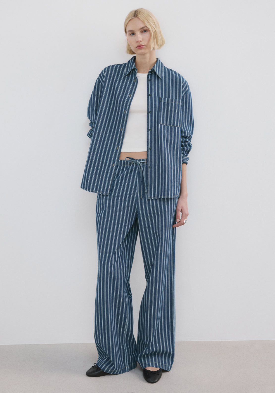 Striped Jeans - Blue