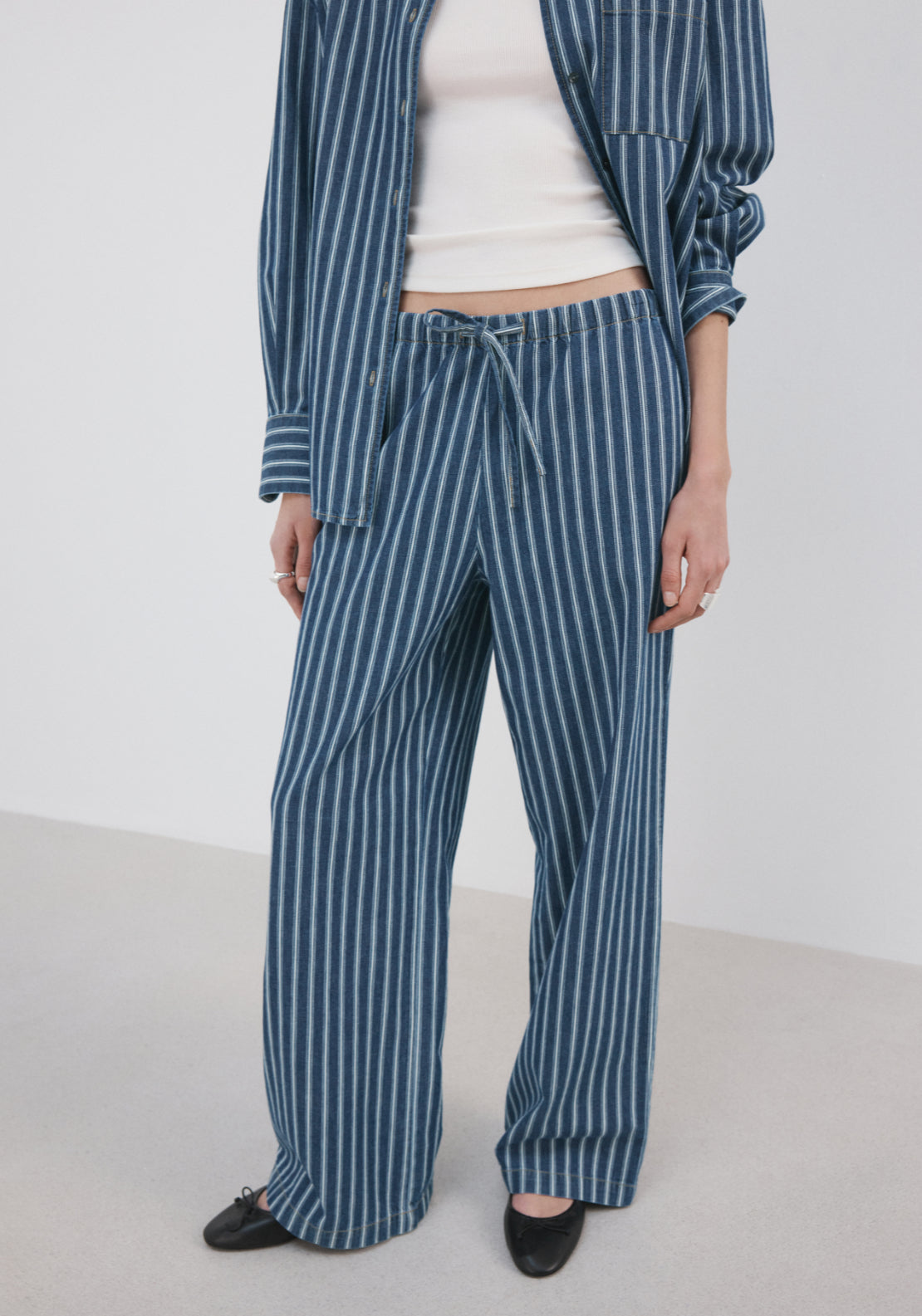 Striped Jeans - Blue