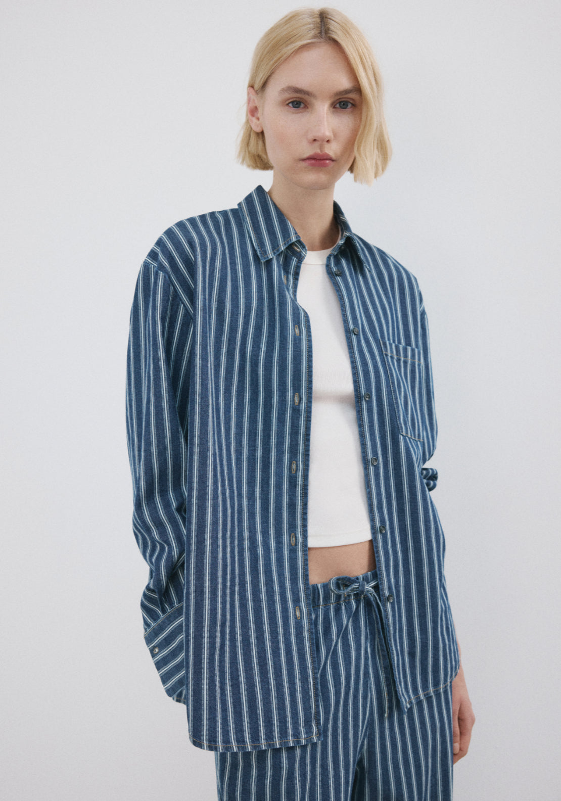 Striped Jeans - Blue