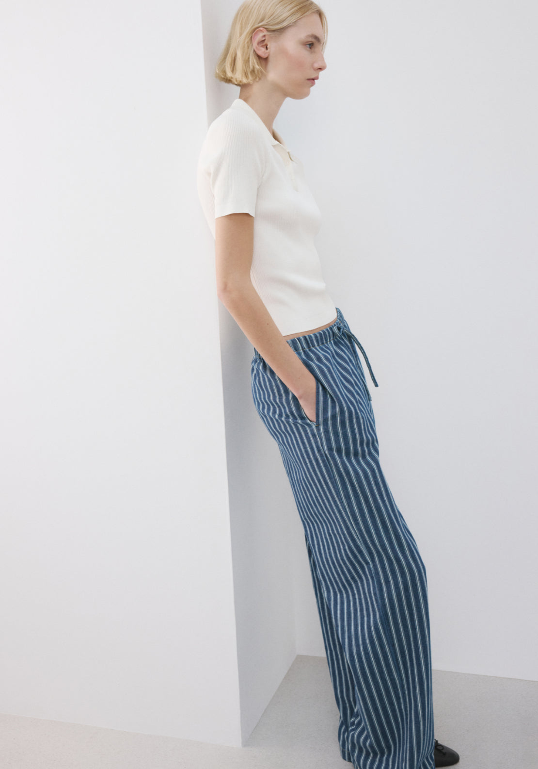 Striped Jeans - Blue