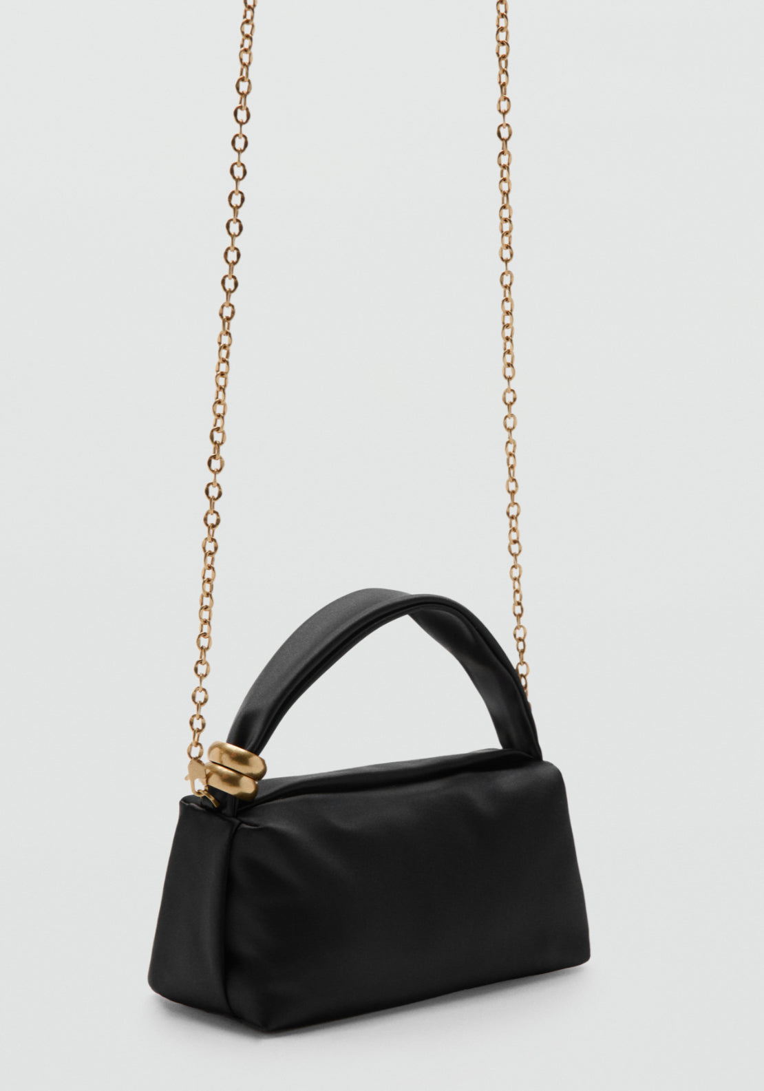 Metallic Detail Handbag - Black