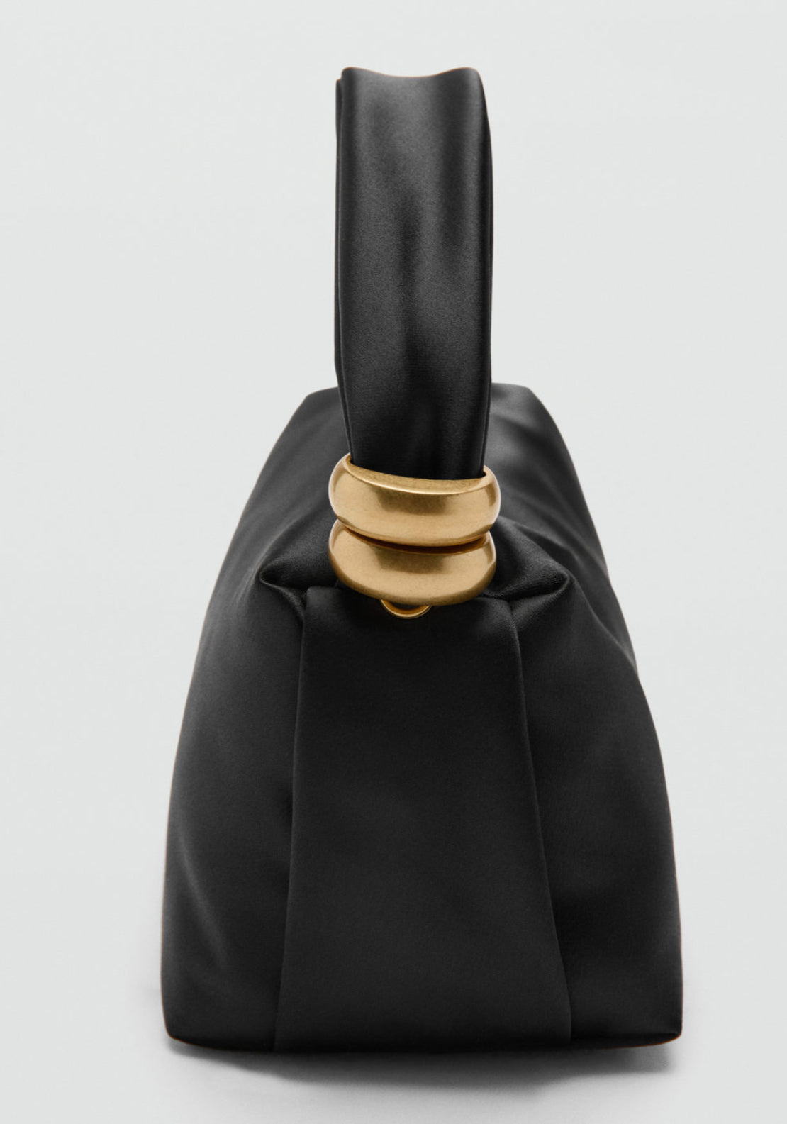 Metallic Detail Handbag - Black