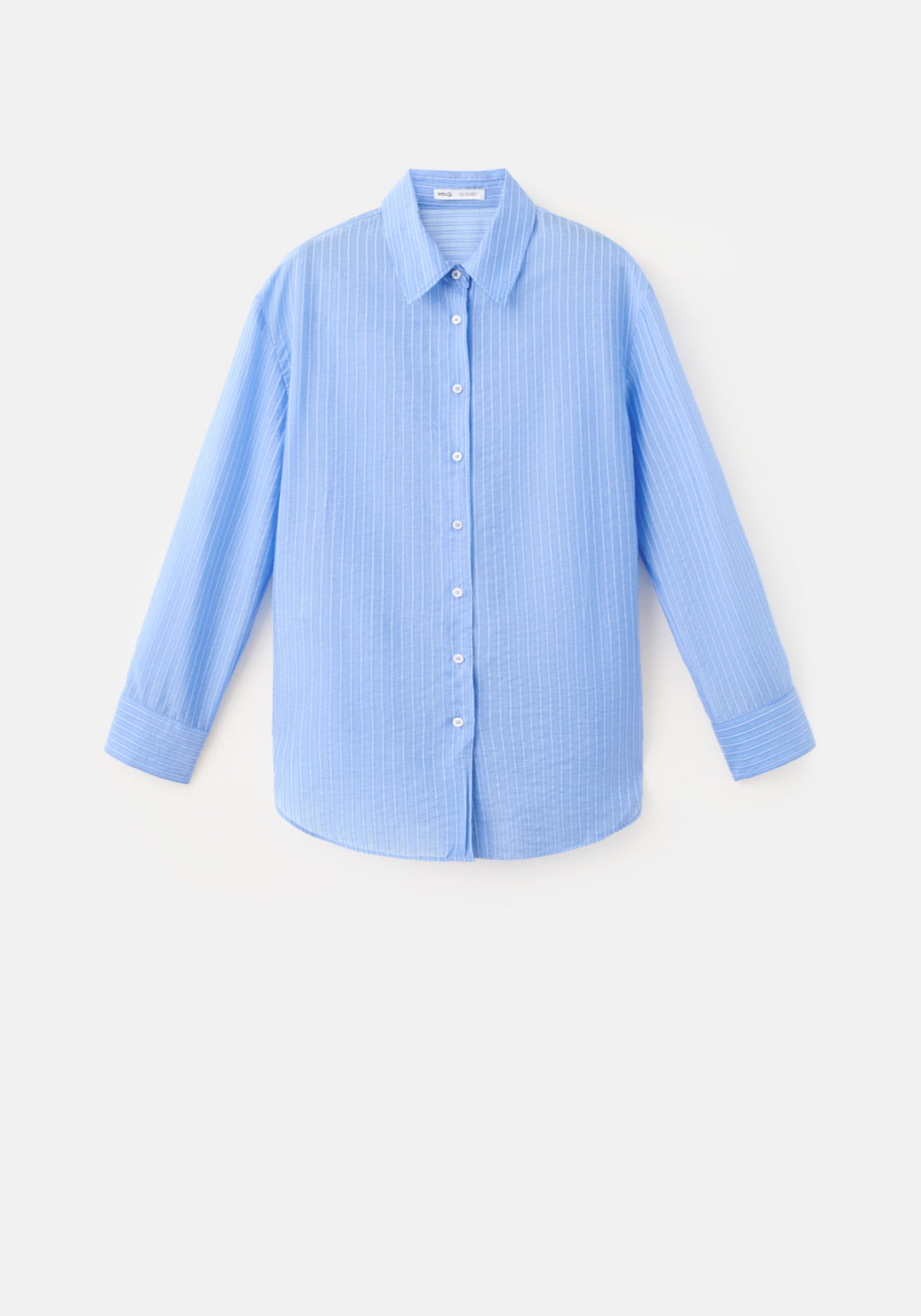 Striped Lyocell Shirt - Blue