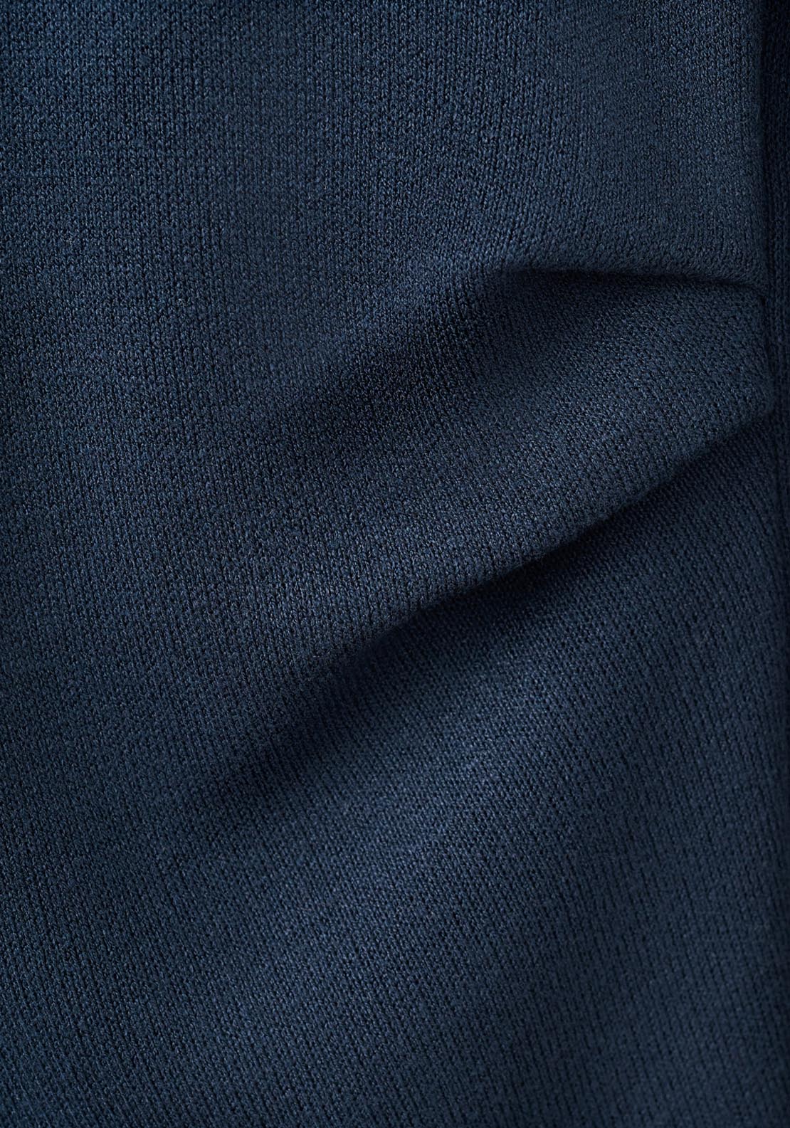 Fine Knit Perkins Neck Sweatshirt - Blue