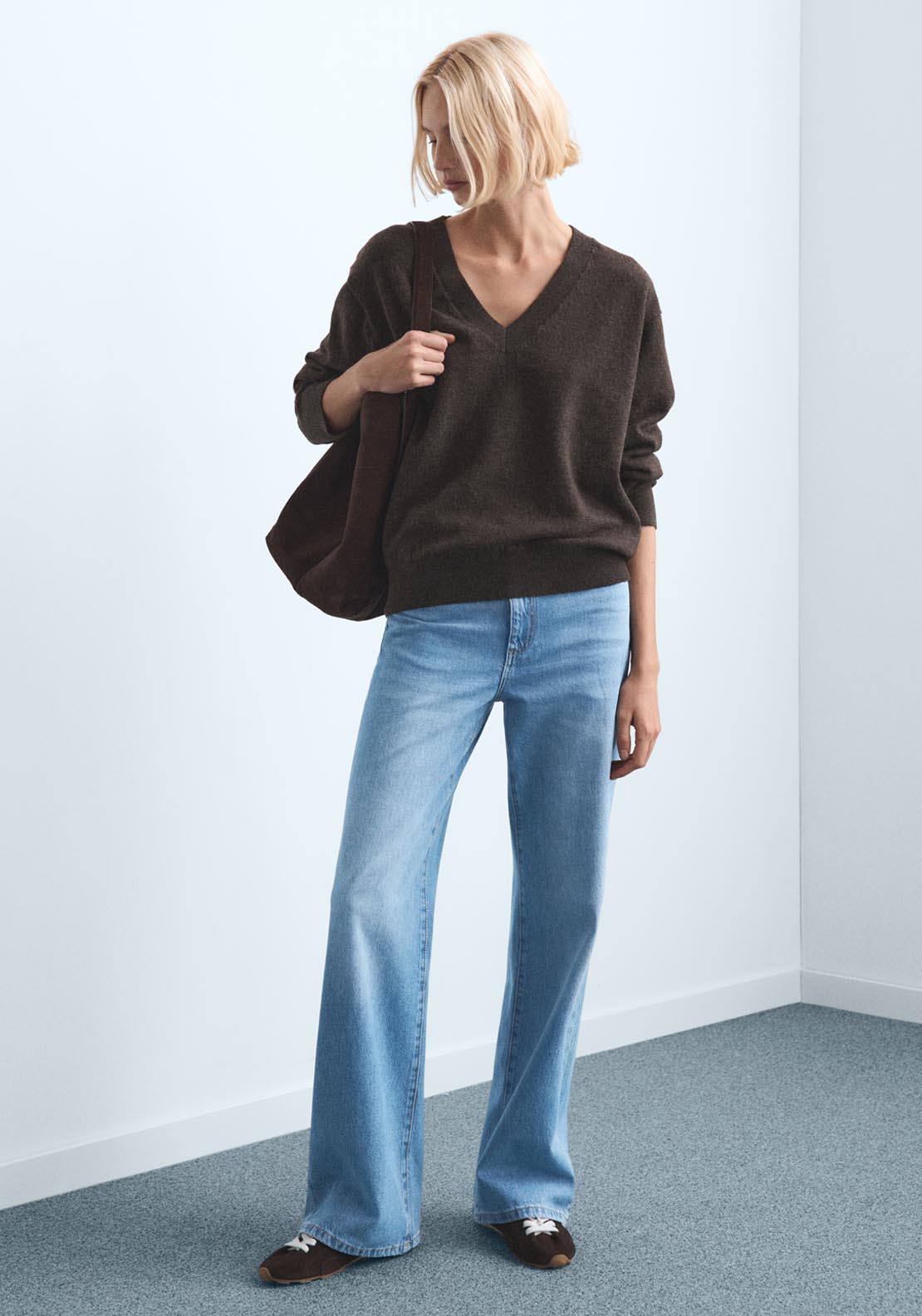 Danila High Waisted Wide Leg Jeans - Blue