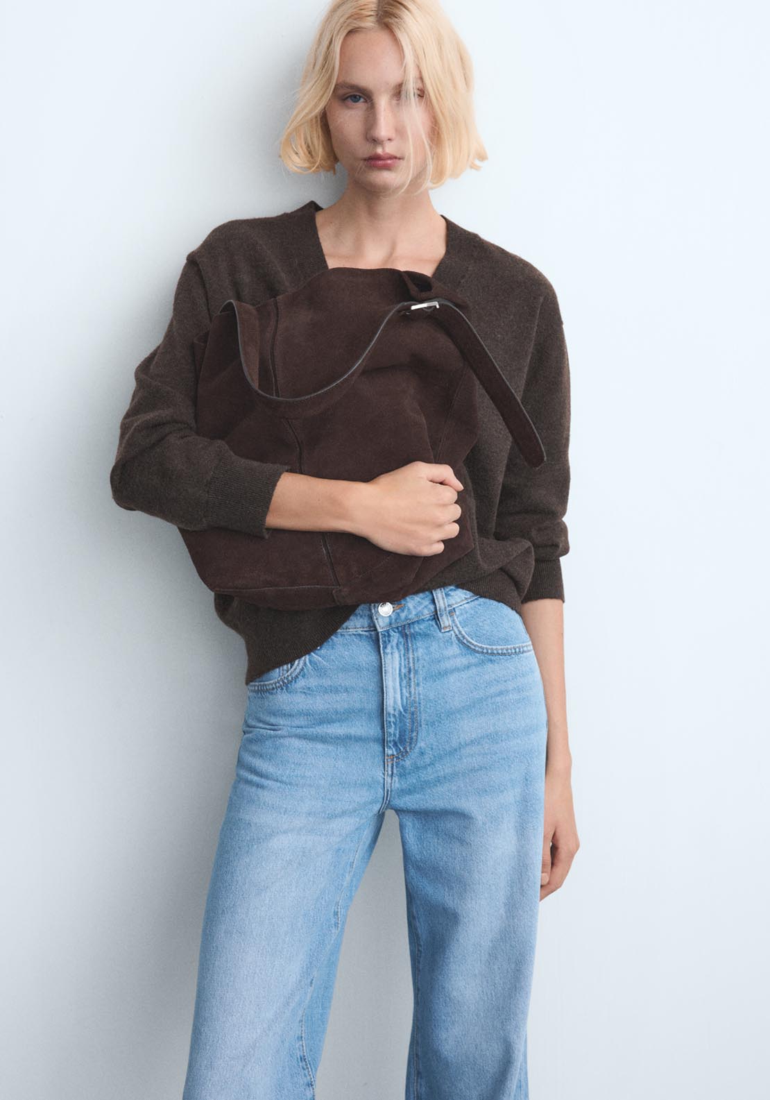 Danila High Waisted Wide Leg Jeans - Blue