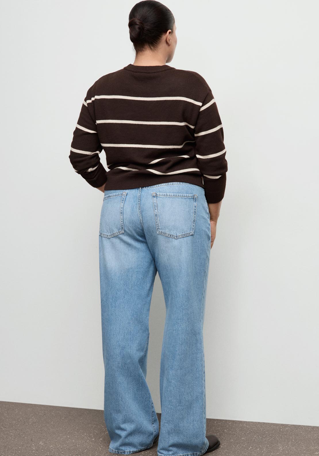 Danila High Waisted Wide Leg Jeans - Blue