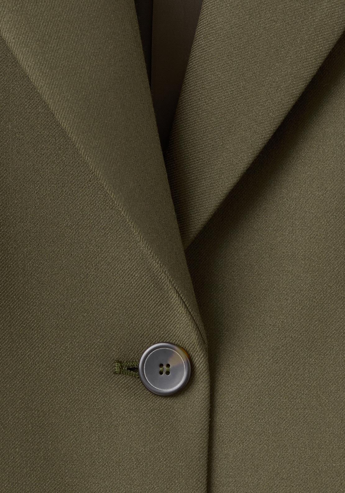Straight Fit Blazer - Green