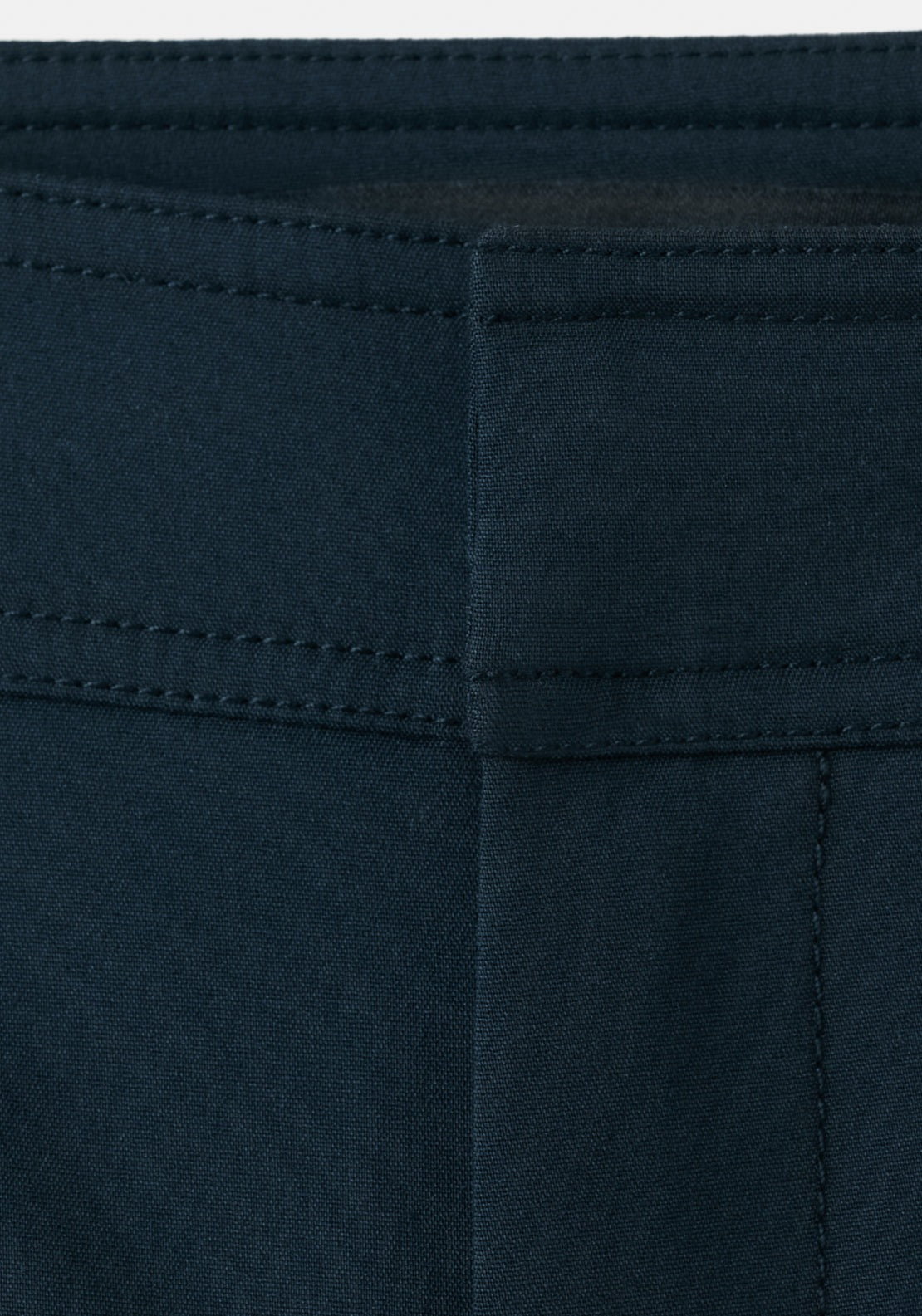 Straight Trousers With Jewel Buttons - Blue