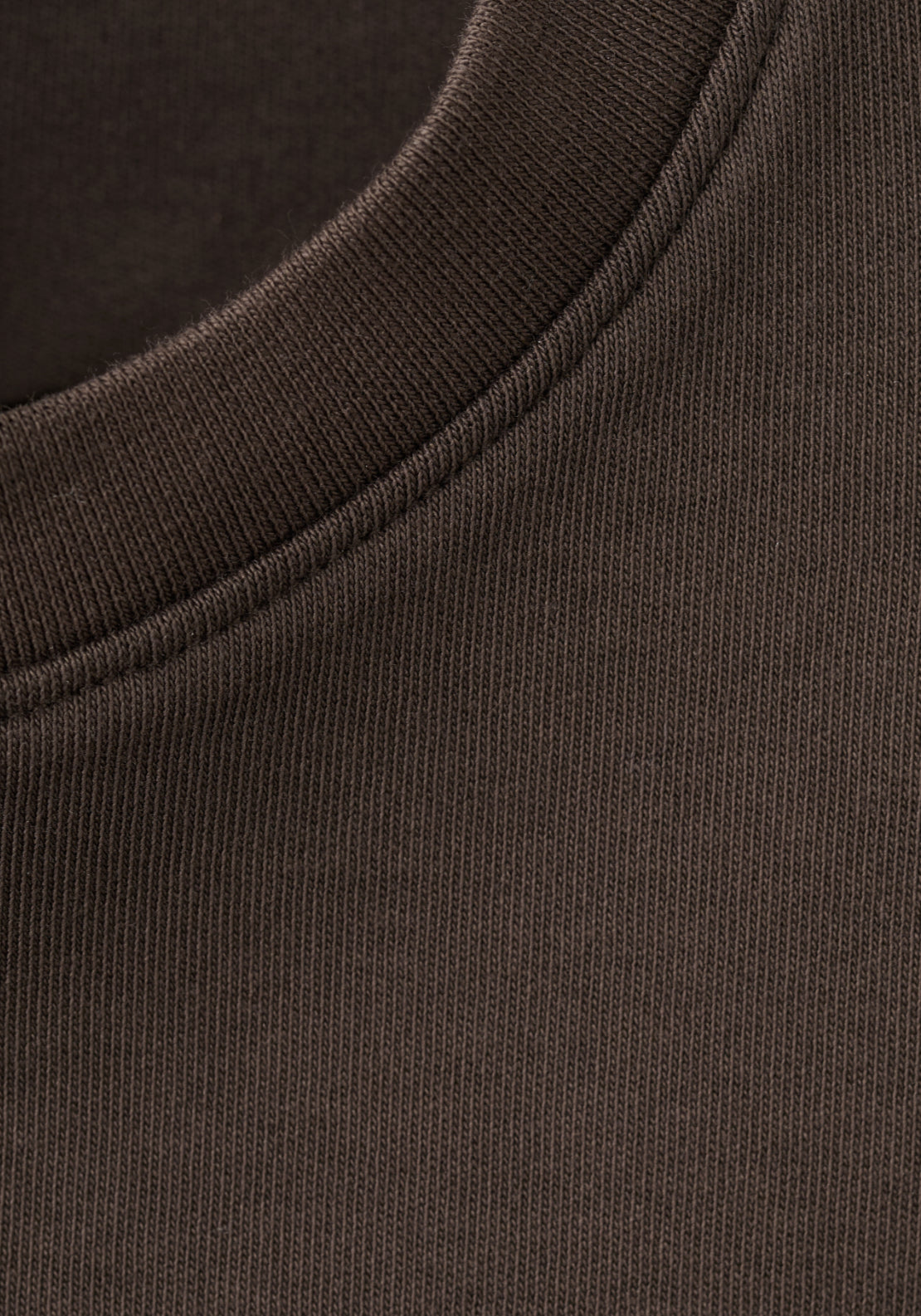 Short Sleeved Cotton T-Shirt - Brown