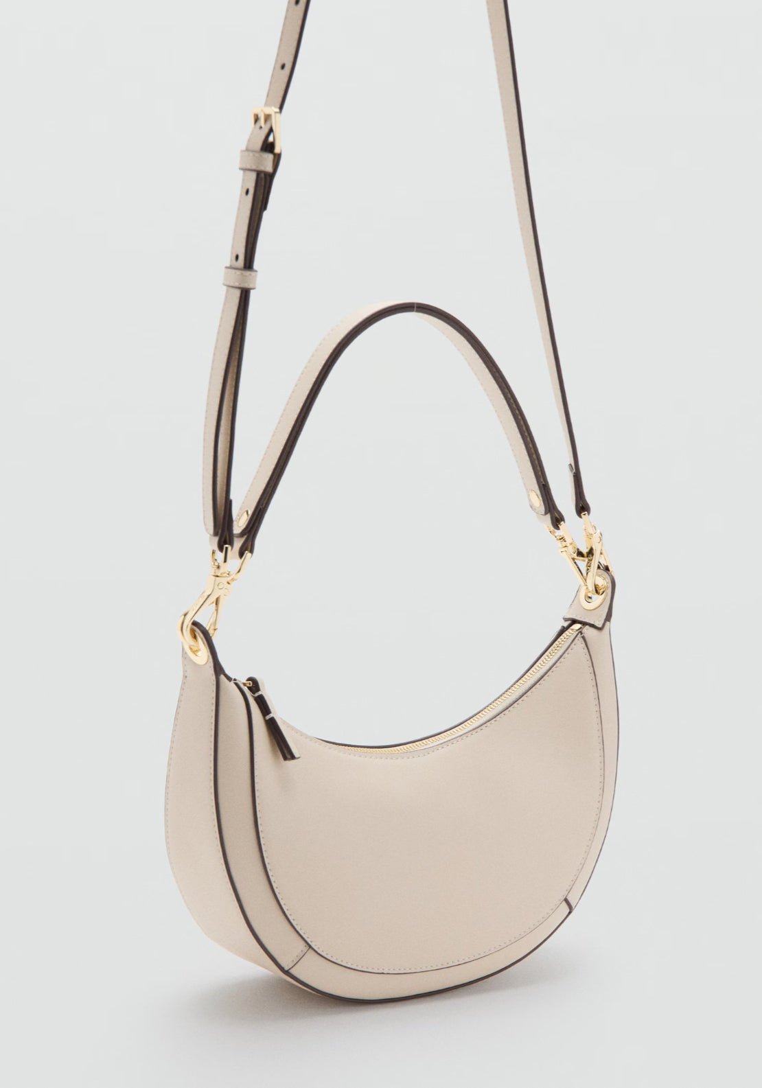 Oval Shoulder Bag - Cream