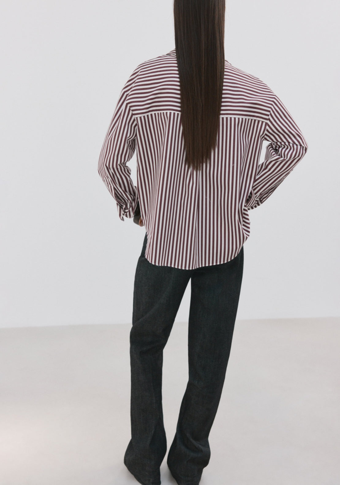 Mango Cotton Striped Shirt - Cream 2 Shaws Department Stores